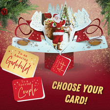 Father Christmas Pop Up Christmas Greeting Card Choice Of Cards Family & Friends