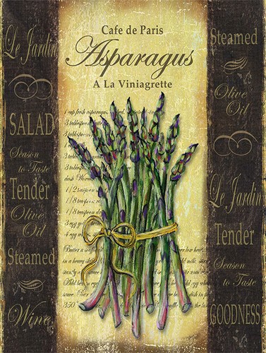 Asparagus retro metal - asparagus,,