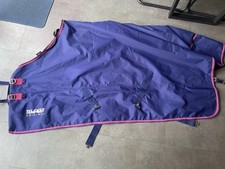 Shires Tempest Original Turnout Rug 6ft Navy & Pink 100g