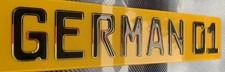 2  x 3D Gel number plates