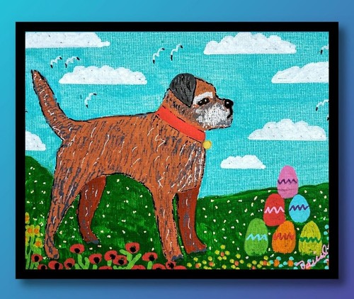 Border terrier easter original - border,