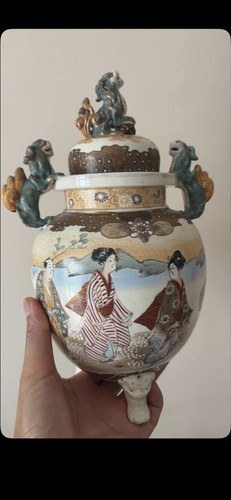 Antique japanese satsuma koro - satsuma,
