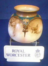 Antique Hand Painted Royal