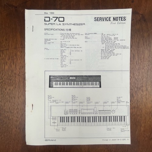 Vintage roland service - vintage,