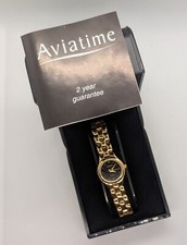 Aviatime ladies gold watch - ladies,
