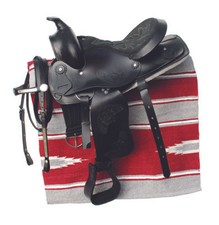 Windsor Leather Western Saddle, Leather Bridle and Saddle Pad Set | Black Havana