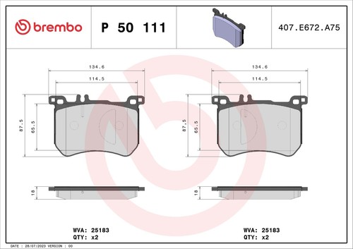 Front brembo 111 - p,