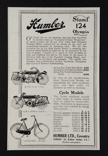1921 humber flat twin - 1921, flat-twin