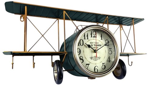 64cm aeroplane table clock - table,