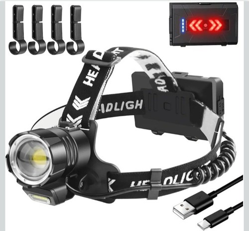Head torch rechargeable 15000 - torch,