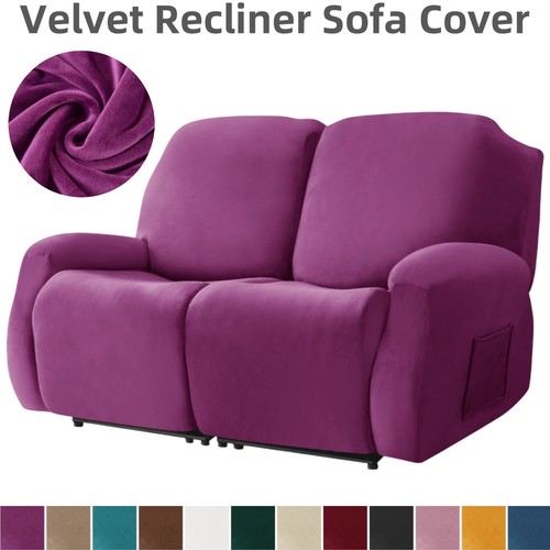 Velvet recliner chair sofa - recliner,