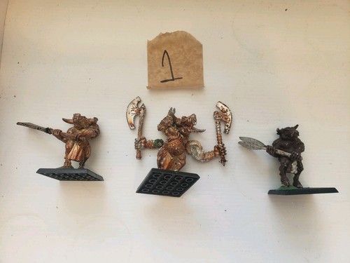 Three metal minotaurs games - three,