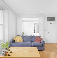 Navy Blue 3 Seater Sofa good