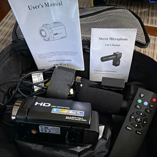 Handheld camcorder 24mp 16x - camcorder,