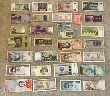 Lot Of 30 X World Banknotes