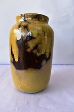 Vintage Scheurich Keramik Pottery Vase Made In West Germany Fat Lava Era Rare"F2
