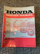 Honda 93 TRX 90 Quad bike manual