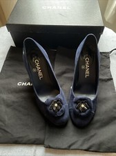 Navy Chanel Blue Suede Camilla