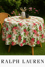 RALPH LAUREN 70 INCH FLORAL TABLE CLOTH