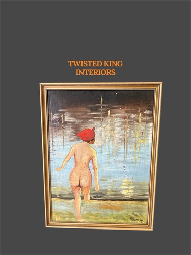 Vintage framed nude - vintage,