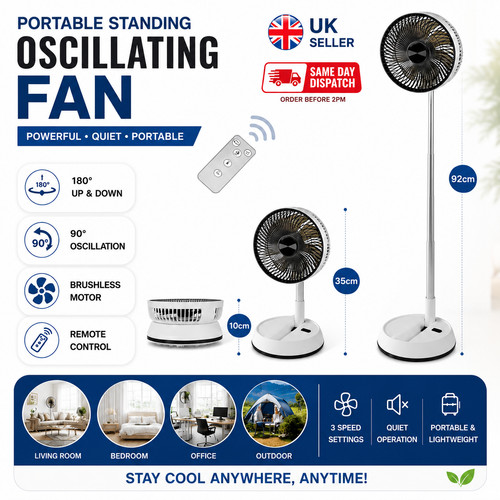 92cm pedestal fan remote - 92cm,