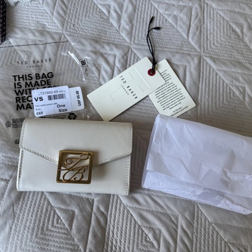 Bnwt ted baker ecru leather - ted,