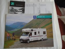 Swift Peugeot Based Motorhomes brochure 1995 + price list