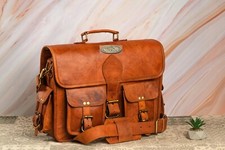 Bag leather genuine brown - bag,