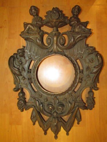 Antique wall clock - frame, chime