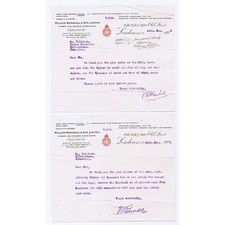 1926 2x Billheads William Marshall & Son, Timber Merchants Old Street LONDON