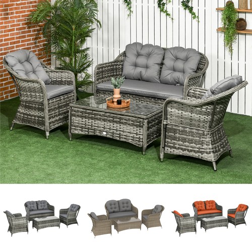 Pieces rattan wicker sofa - 4, pe