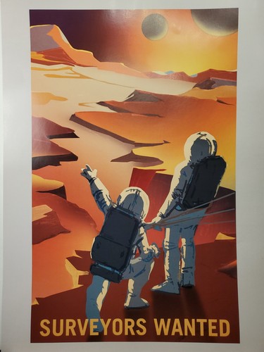 Set retro space posters - of,