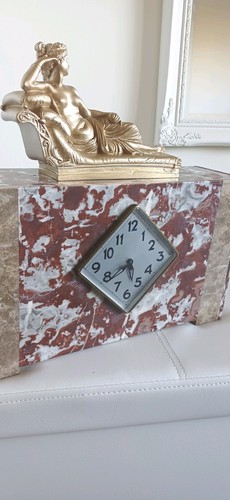 Antique marble art deco - marble, mantle