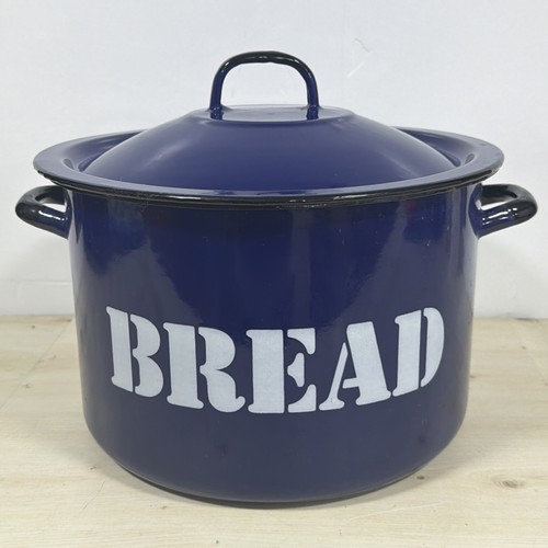 Vintage enamel bread - vintage, bin