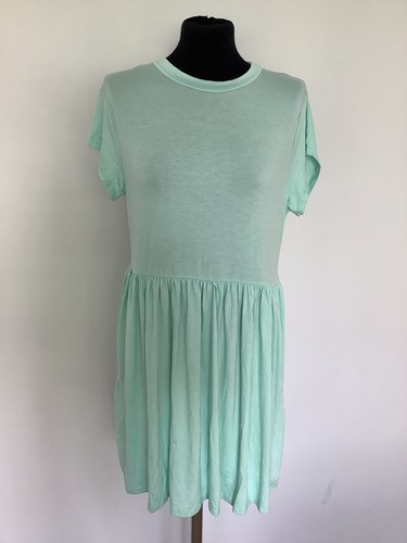 Green short sleeve drop waist - green,