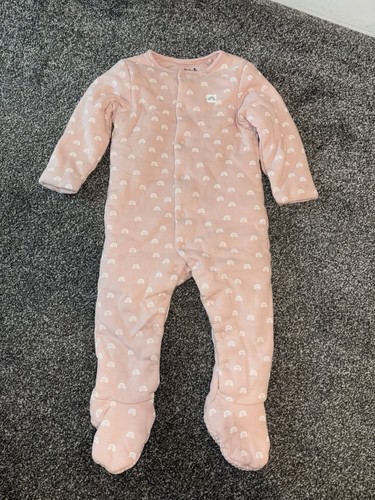 Pink padded sleepsuit pram - padded,