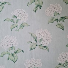 Two Pieces Laura Ashley Duck Egg Hydrangea Fabric 55cm Wide x 75cm Long -P&P Inc