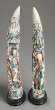 Reproduction carved tusk - reproduction, tusk's