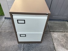 Office World Bisley ?  2 Drawers Metal Filing Cabinet Storage 460 X 622 X 713