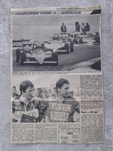 Ayrton senna signed pages - senna,