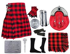 Men's Scottish 9 Pieces Wedding Kilt set Highland Wedding Kilt outfit