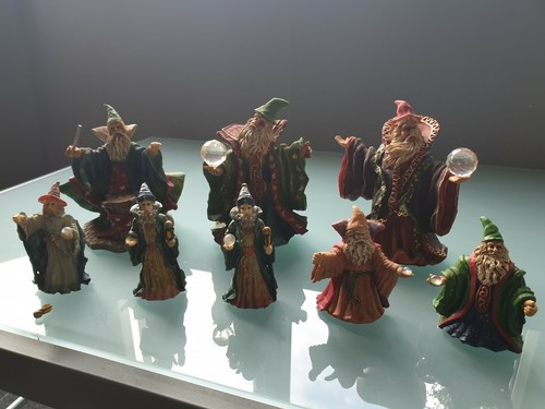 Antique wizard figures - antique,