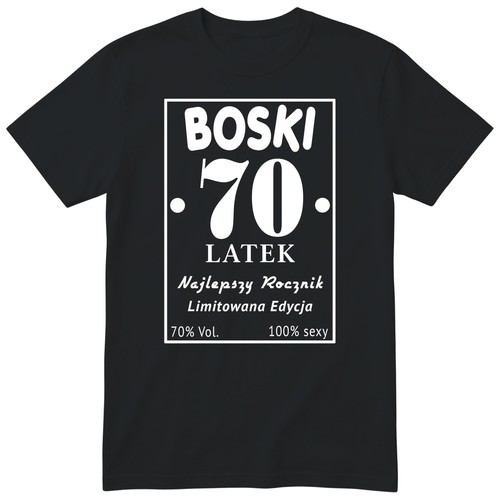 Koszulka urodziny meska - na, 70