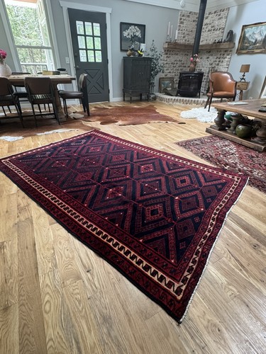 5x8 antique rug handmade - 5x8,