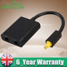 Digital Optical Toslink Fiber Duplicator Audio Cable 1 in 2 out Splitter Adapter