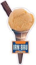Ice cream van sticker Irn Bru