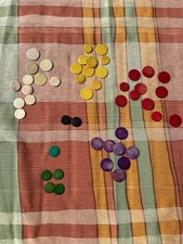 VINTAGE BONE GAME COUNTERS