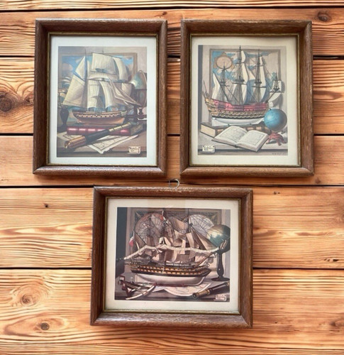 Vintage nautical mini art - vintage,