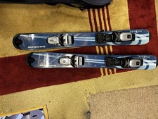 Blue Salomon  Ski Blades Snow Bindings 80cm with salmon bag 