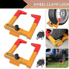 2Pc Heavy Duty Wheel Clamp